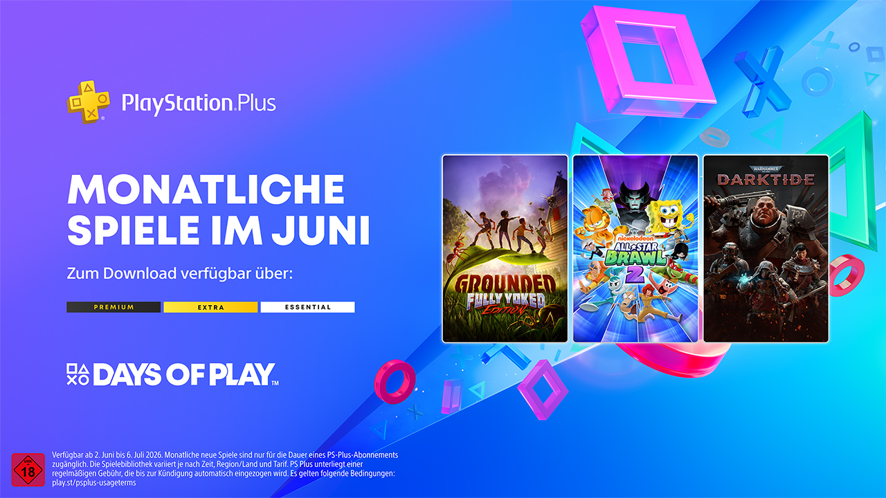 PS Plus Essential - Das sind die Juni 2026 Spiele