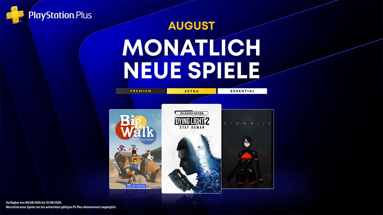 PS Plus Essential - Das sind die August 2026 Spiele (Dying Light 2 und mehr)