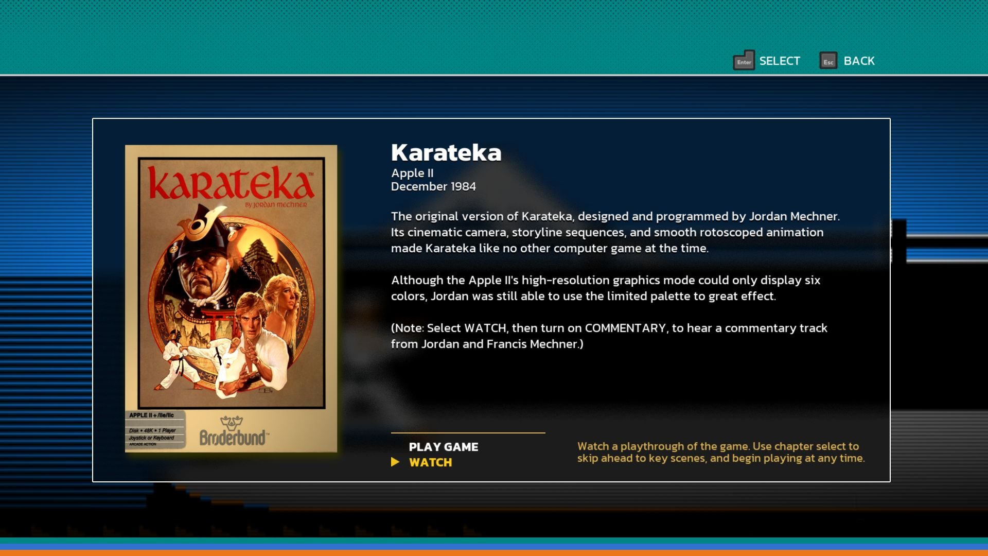 The Making of Karateka