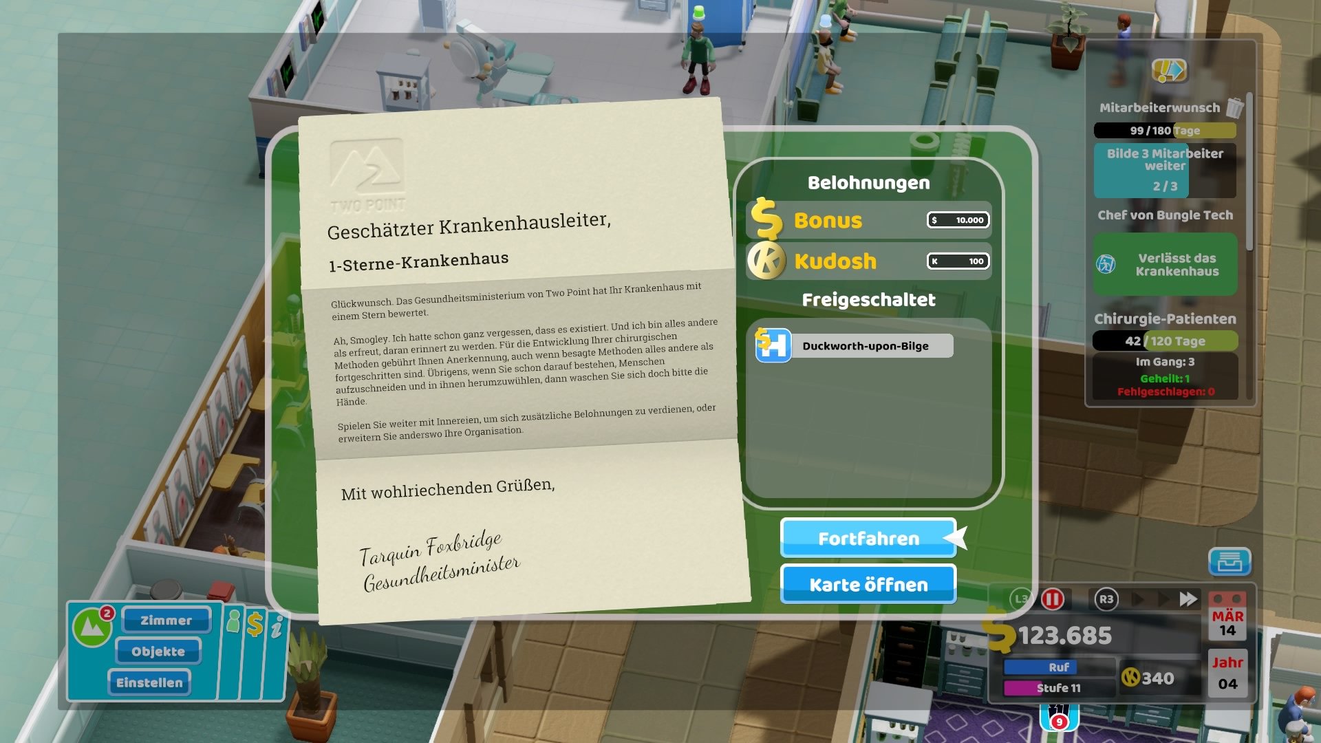 Launch-Trailer zu One Punch Man 2 & Two Point Hospital