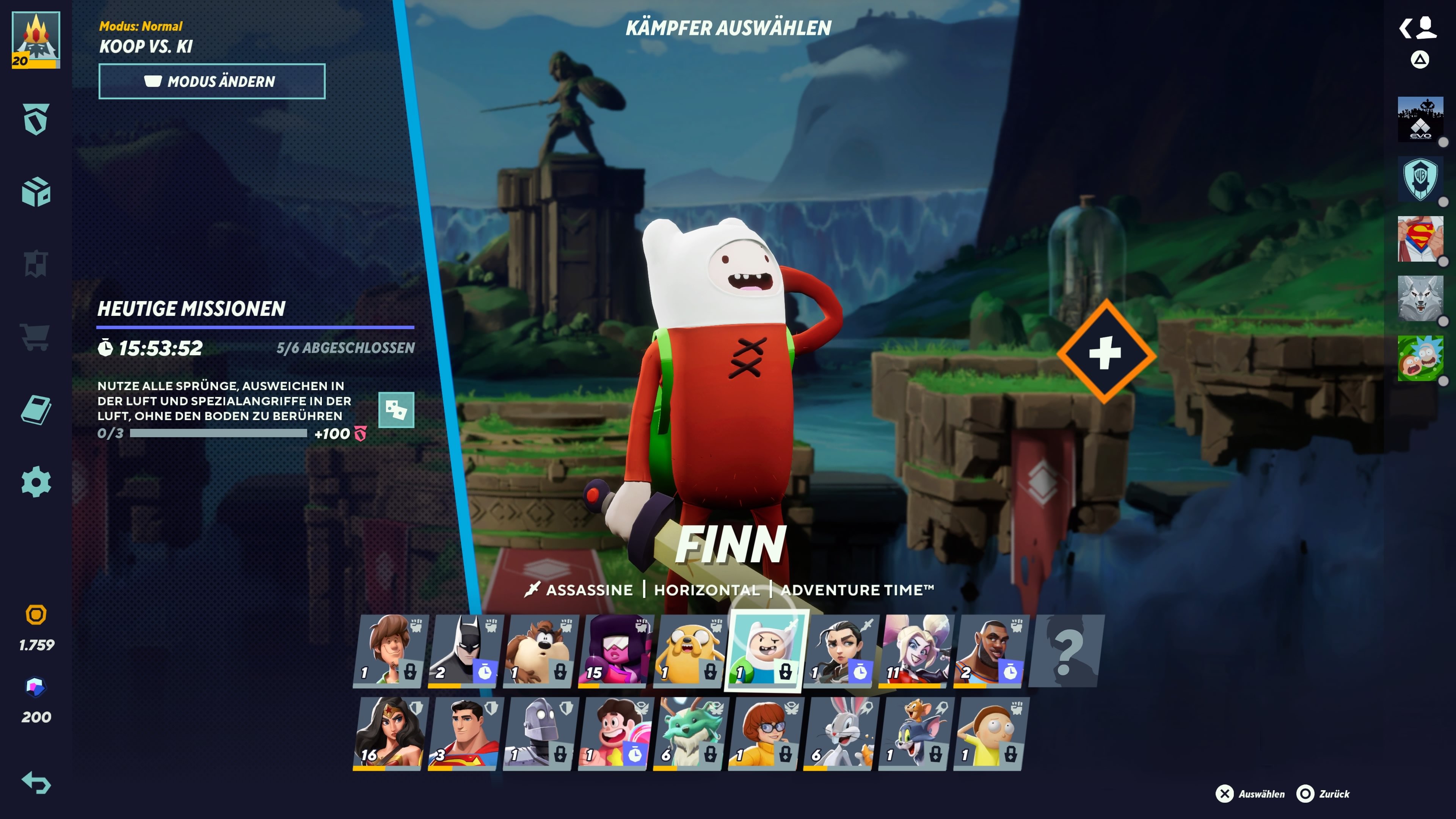 Rick Sanchez betrifft die Bühne - MultiVersus