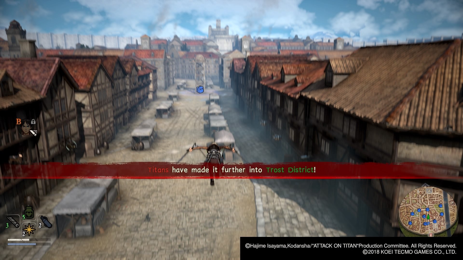 A.O.T. 2 (Attack on Titan 2) - Videos zeigen Kampfsystem & Stadtleben